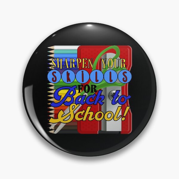 Item preview, Sharpen Your Skills for Back to School! (On Black) designed and sold by PawsitiveMum.