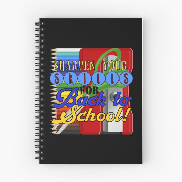 Item preview, Sharpen Your Skills for Back to School! (On Black) designed and sold by PawsitiveMum.