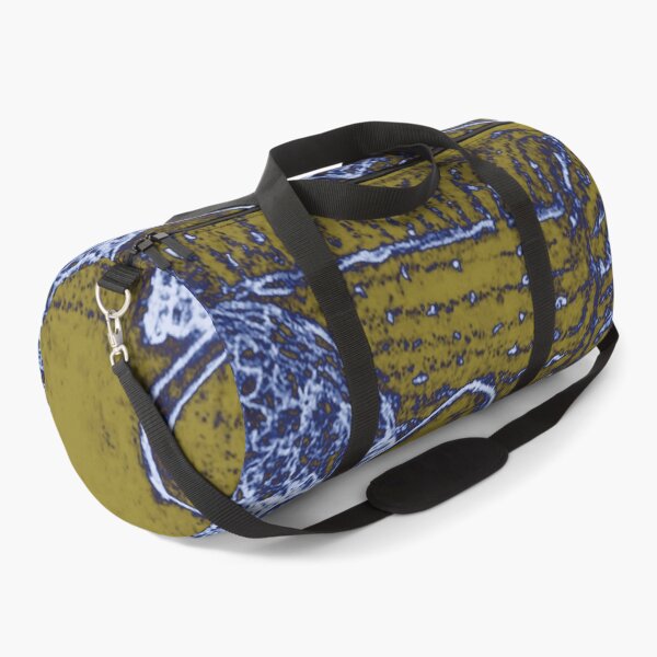 Chair Story in Blue and Brown Duffle Bag