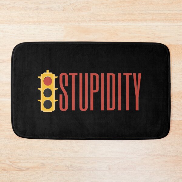 Item preview, Stop Stupidity Red Traffic Light  Design designed and sold by SweetAndSpice.