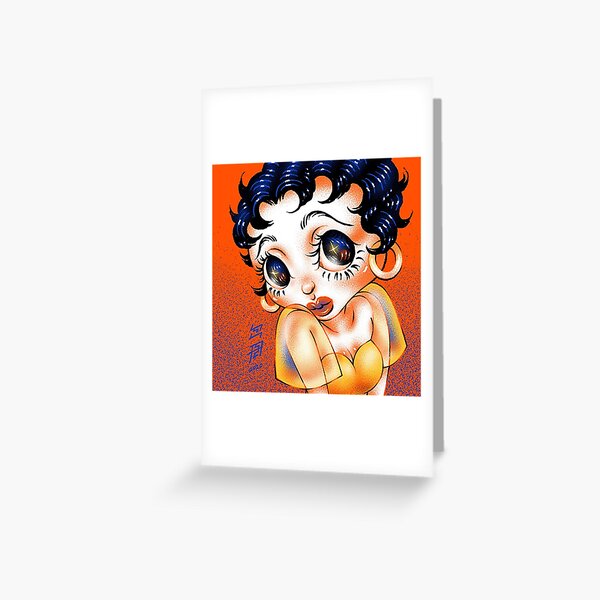 Cartes De Vœux Sur Le Theme Betty Boop Redbubble