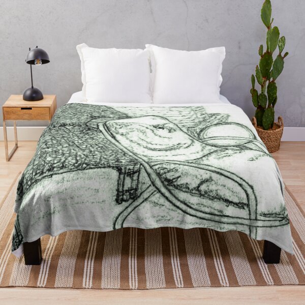 Chair Story in Green Throw Blanket
