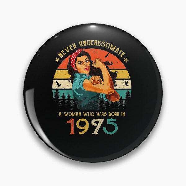 Item preview, Never underestimate a woman who was born in 1975 vintage designed and sold by mharlan0ue.