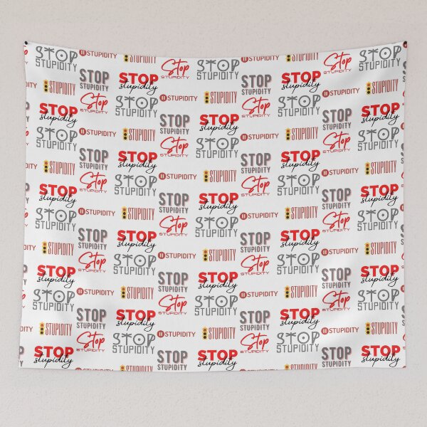 Item preview, Stop Stupidity Sticker Pack designed and sold by SweetAndSpice.