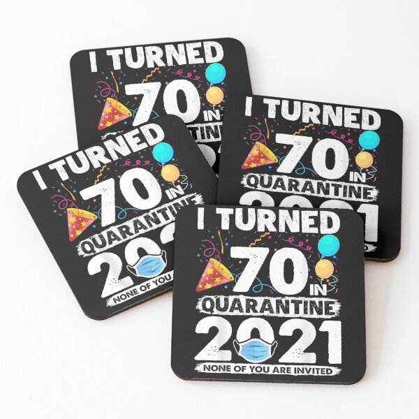 Item preview, I Turned 70 In Quarantine 2021 Funny 70th Birthday Gift designed and sold by anniversaryshop.