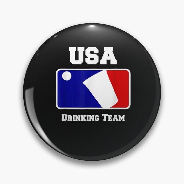Item preview, USA Drinking Team Funny Party Beer Pong Game T-Shirt designed and sold by Lukifo-Proper.