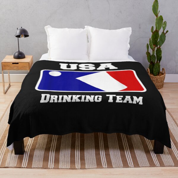 Item preview, USA Drinking Team Funny Party Beer Pong Game T-Shirt designed and sold by Lukifo-Proper.