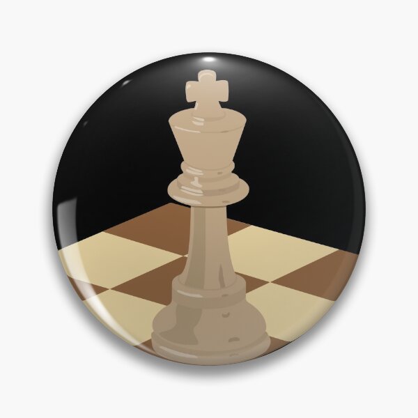Artikelvorschau, The King Of Chess - weiße Königsschachfigur auf einem Schachbrett entworfen und verkauft von SlumCity.