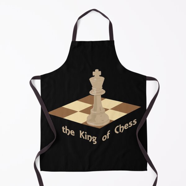 Artikelvorschau, The King Of Chess - weiße Königsschachfigur auf einem Schachbrett entworfen und verkauft von SlumCity.