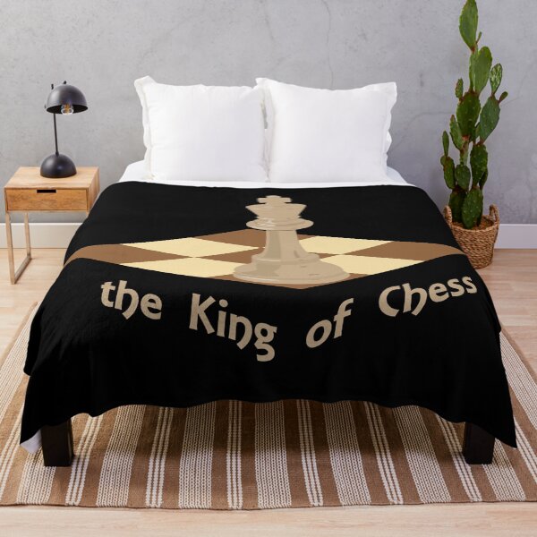 Item preview, The King Of Chess - white king chess piece on a chessboard designed and sold by SlumCity.