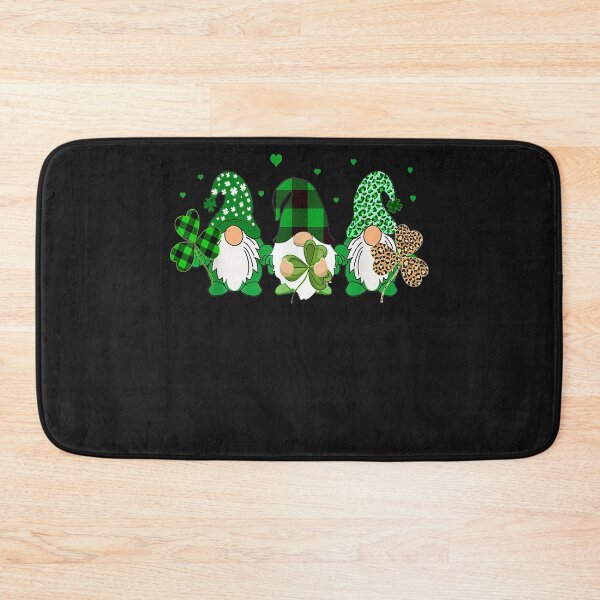 Item preview, Three Gnomes Holding Shamrock Leopard Plaid St Patrick's Day T-Shirt designed and sold by Lukifo-Proper.