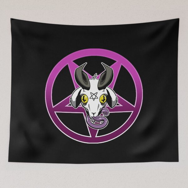 Item preview, The Pentagram GOAT Pink T-Shirt designed and sold by Tomfort9x.