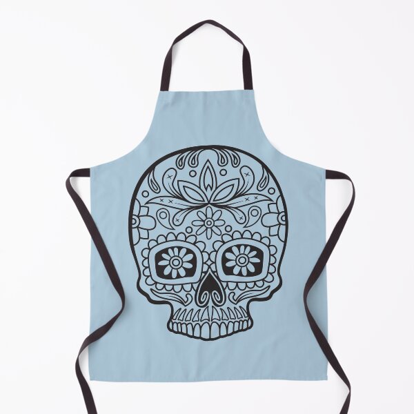 Item preview, Sugar Skull Black Sunflower Eyes Floral Design Day of the Dead Dia De Los Muertos Mardi Gras Sugar Skull (s) designed and sold by OopteesLydia.