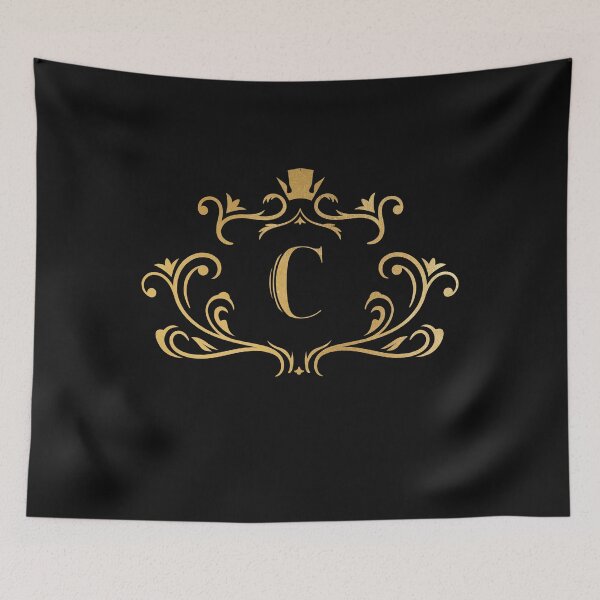 Item preview, C monogram, letter C, initial, emblem | gold designed and sold by rattob.