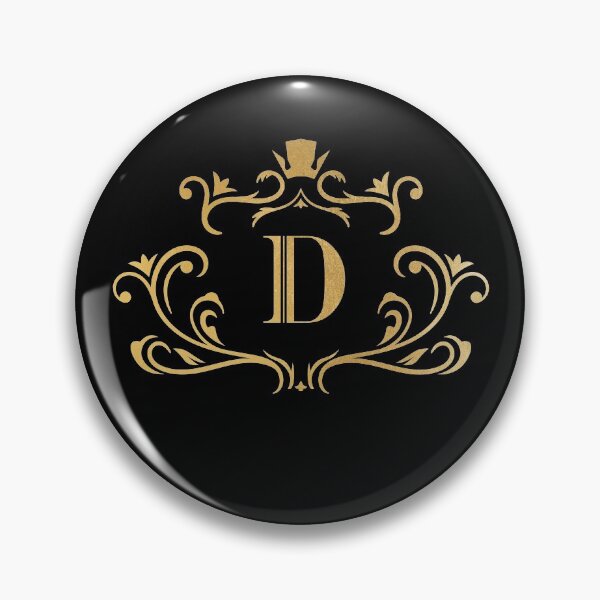 Artikelvorschau, D Monogramm, Buchstabe D, Initiale, Emblem | Gold entworfen und verkauft von rattob.