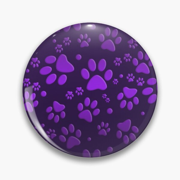 Item preview, Purple paws tracks - pets designed and sold by MadandMean.