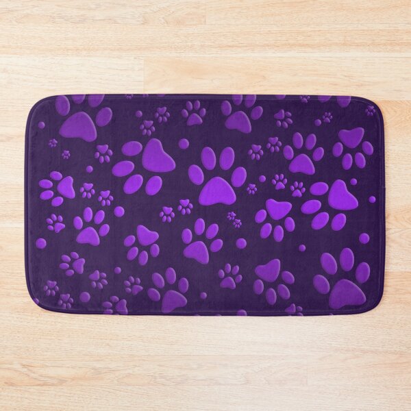 Item preview, Purple paws tracks - pets designed and sold by MadandMean.