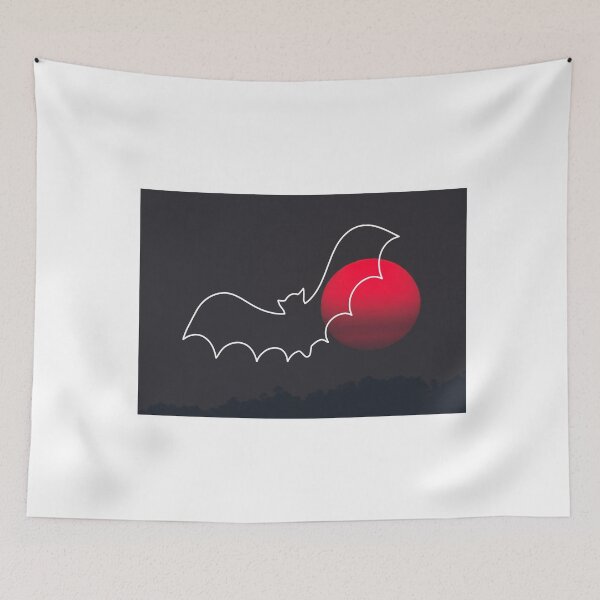 Item preview, Bat and red moon designed and sold by thatsit-itslit.