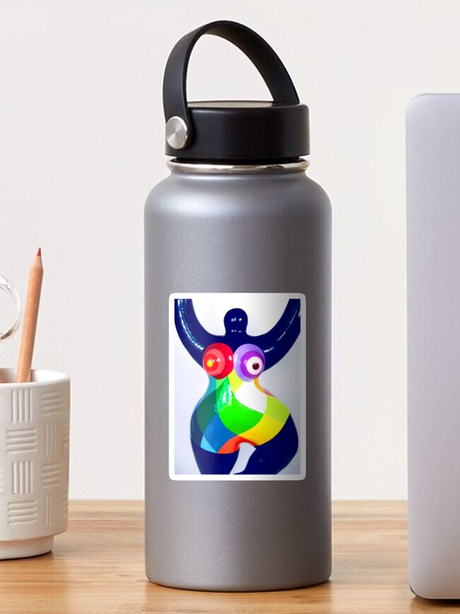 Thumbnail 1 von 3, Sticker, colorful woman by Biriney power woman Polygones (Copyright by Biriney) designt und verkauft von Biriney.