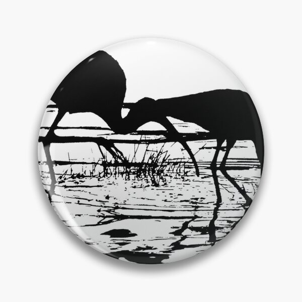 Aperçu de l'œuvre Ibis noir et blanc créée et vendue par Moorey.