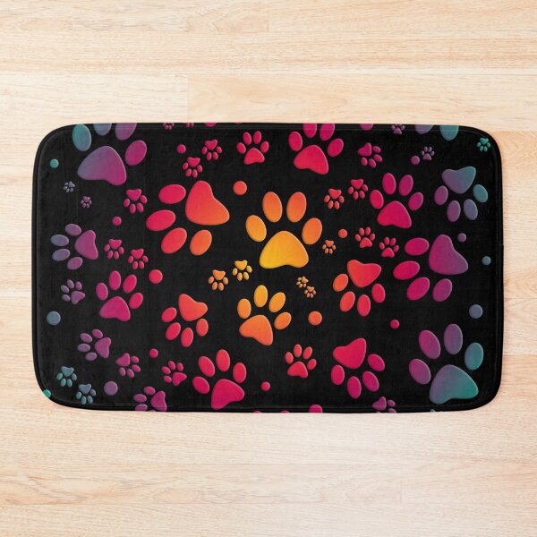 Item preview, Colorful rainbow paws tracks - animals designed and sold by MadandMean.
