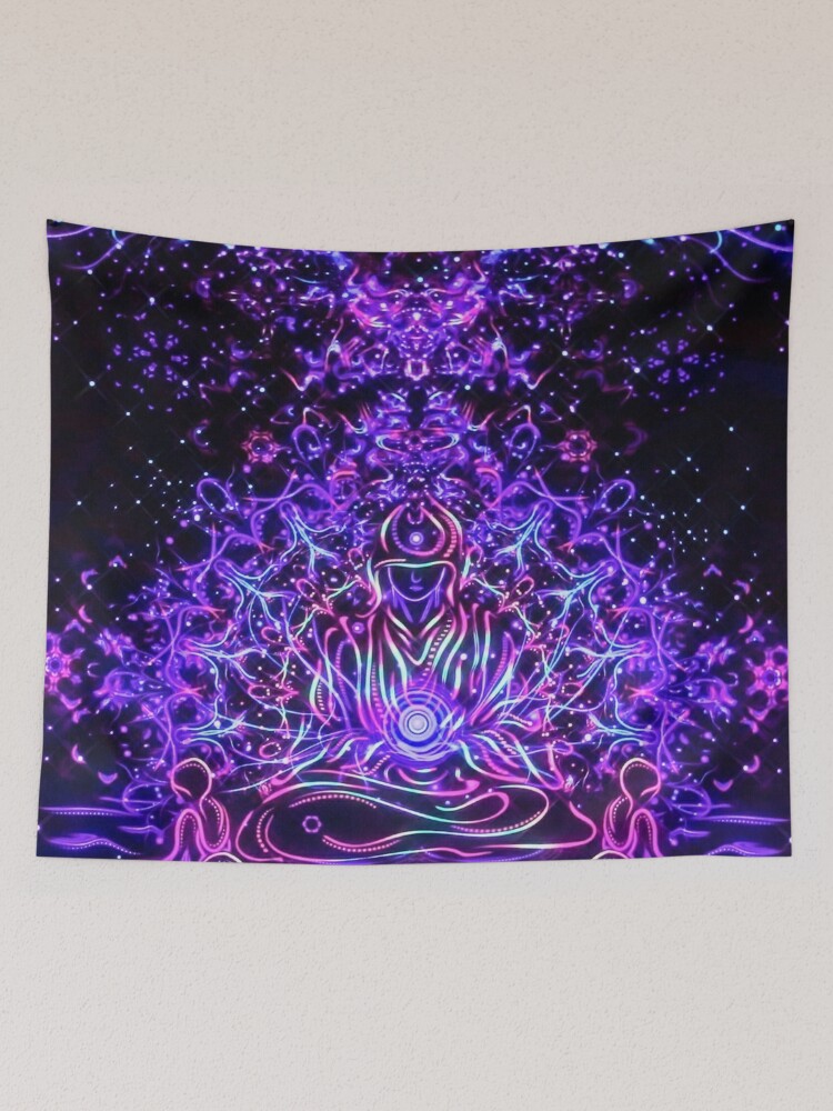 Psychedelic discount blacklight tapestry