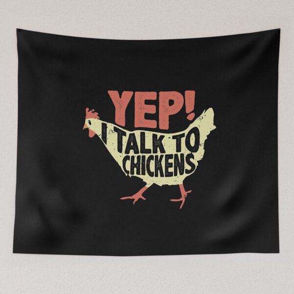 Item preview, Yep I Talk To Chickens Lover Funny Chicken Buffs Vintage Hen Mom Dad Gifts designed and sold by alenaz.