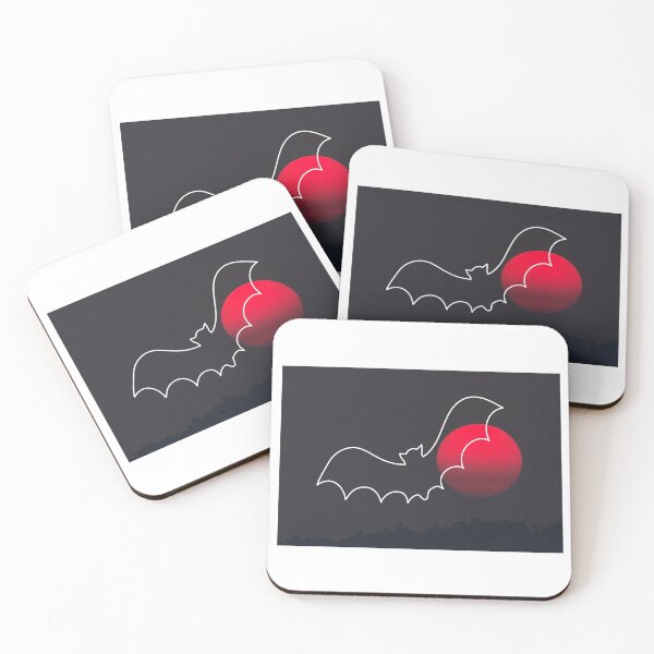 Item preview, Bat and red moon designed and sold by thatsit-itslit.