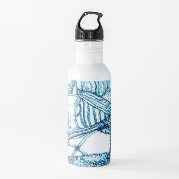 Chair Story in Bright Blue Water Bottle