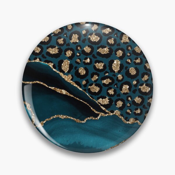 Item preview, Teal & Gold Leopard Agate designed and sold by DirtyAngelFace Shop.