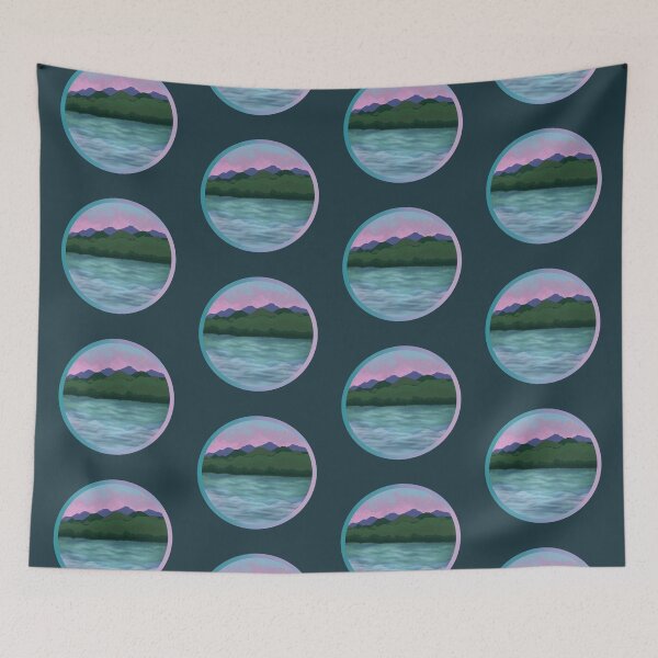 Item preview, misty mountain reflection designed and sold by hitomimyhomie.