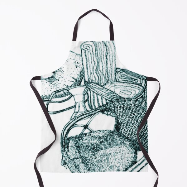 Chair Story in Blue Green Apron