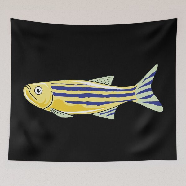 Item preview, zebrafish artwork designed and sold by lesliecorkery.