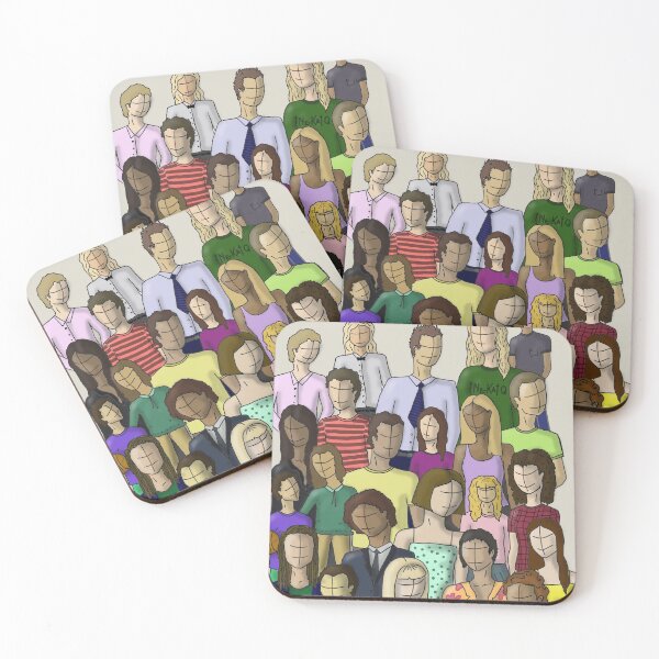 Item preview, Faceless crowd designed and sold by SuriKatie.