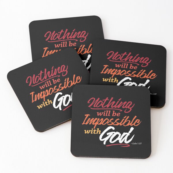 Item preview, Nothing will be Impossible with God / Christian / Jesus / Luke 1:37 designed and sold by bryanmcclelland.
