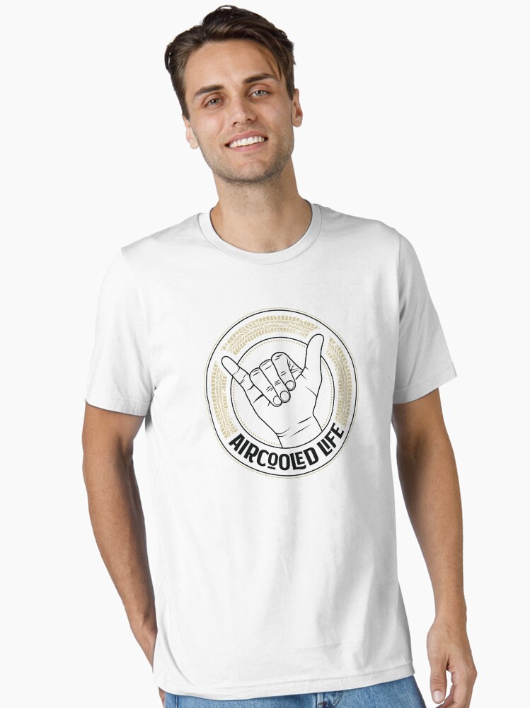 Thumbnail 1 of 7, Essential T-Shirt, Aircooled Vdub Greeting / wave - Aircooled Life designed and sold by Joemungus.