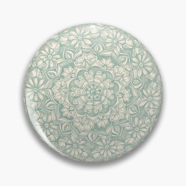 Item preview, Sage Medallion with Butterflies & Daisy Chains designed and sold by micklyn.