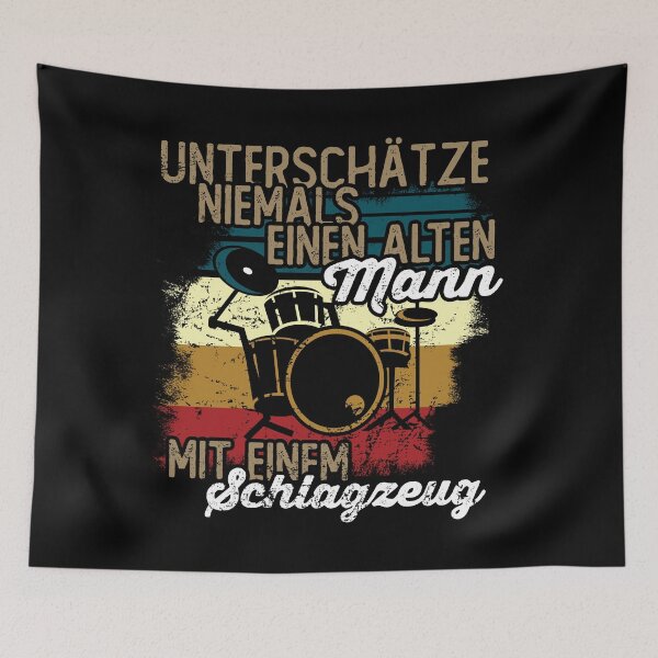Item preview, Never underestimate an old man with drums designed and sold by noahs-shop.