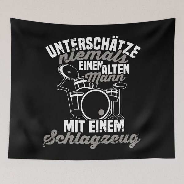 Item preview, Never underestimate an old man with drums designed and sold by noahs-shop.