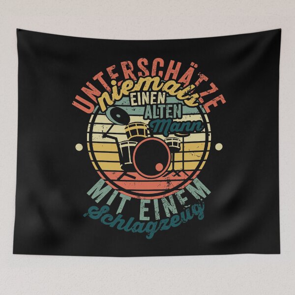 Item preview, Never underestimate an old man with drums designed and sold by noahs-shop.