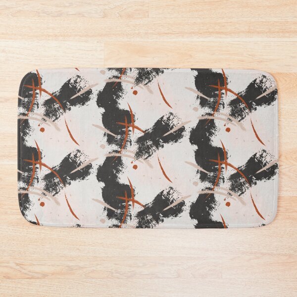 Item preview, Distressed abstract black beige print designed and sold by Milatoo.