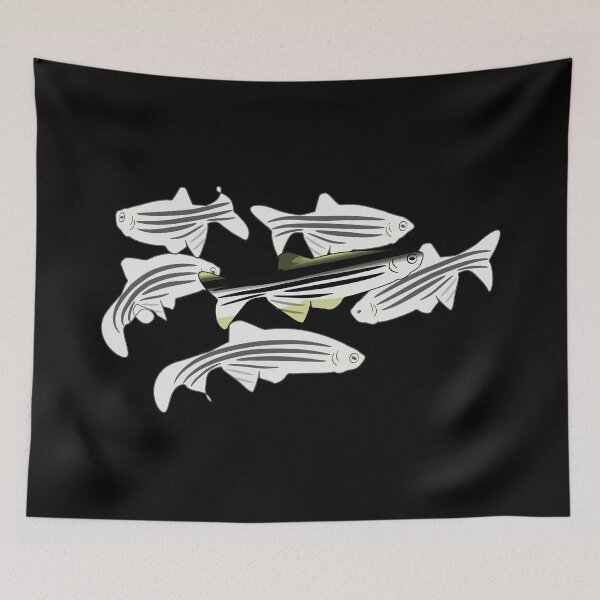Item preview, zebrafish on ilustrasi designed and sold by lesliecorkery.