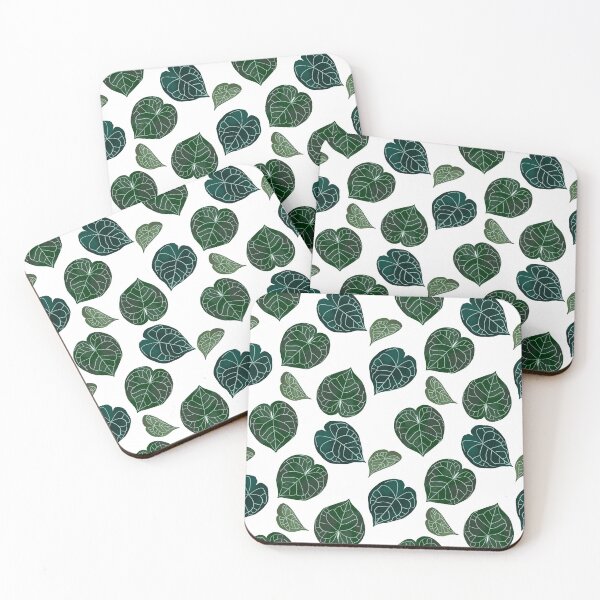 Item preview, Green leaves pattern designed and sold by RosanneCreates.