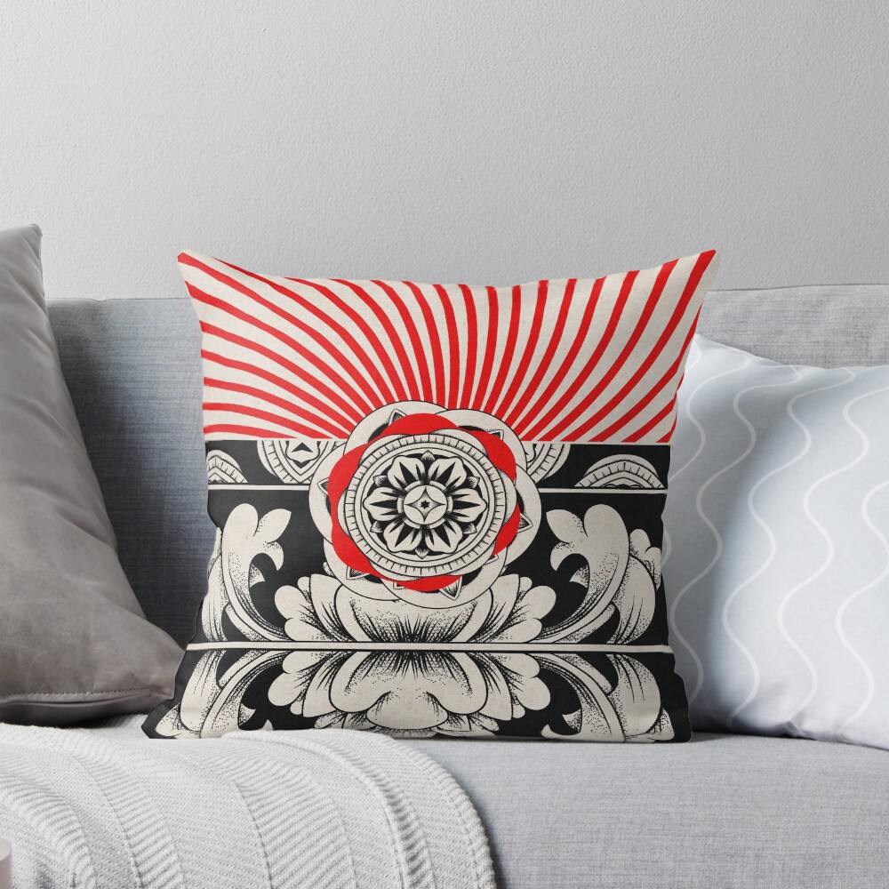 Item preview, Throw Pillow designed and sold by fakeface.