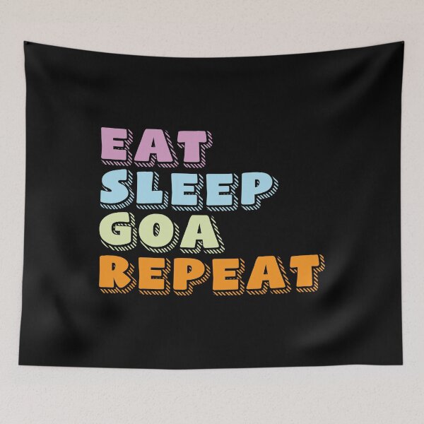 Item preview, Eat Sleep Goa repeat - Beautiful Goa India design designed and sold by PrintPress.