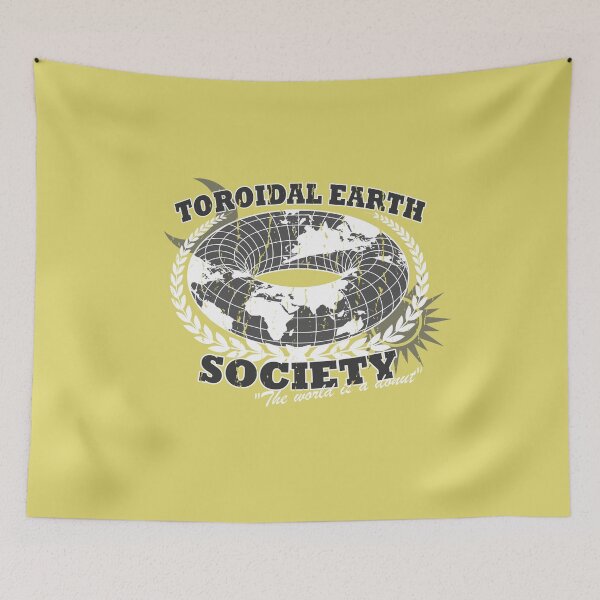 Item preview, Toroidal Earth Society Distressed White and Grey designed and sold by silverman00.