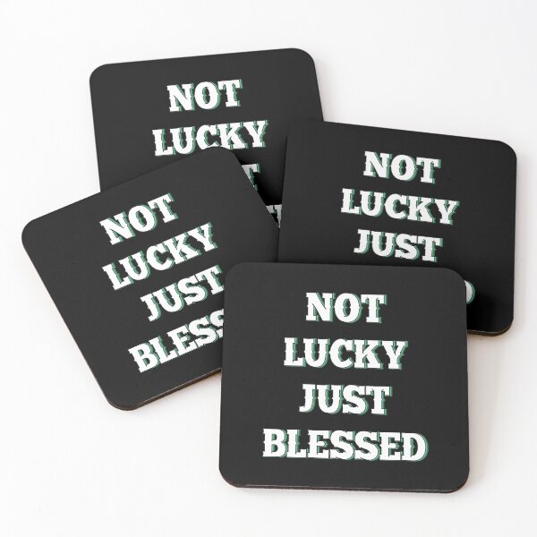 Item preview, Not lucky just blessed designed and sold by Mandala & More.