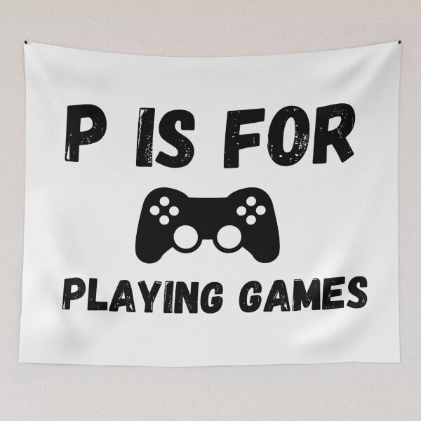 Item preview, P is for playing games designed and sold by HasnaanMohsin.