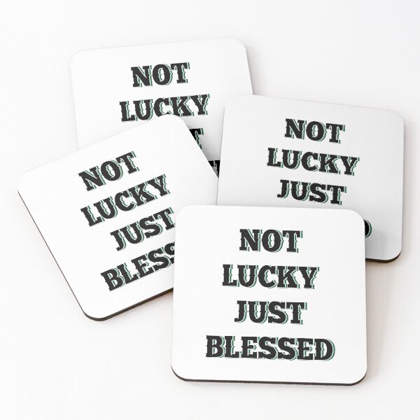 Item preview, Not lucky just blessed designed and sold by Mandala & More.