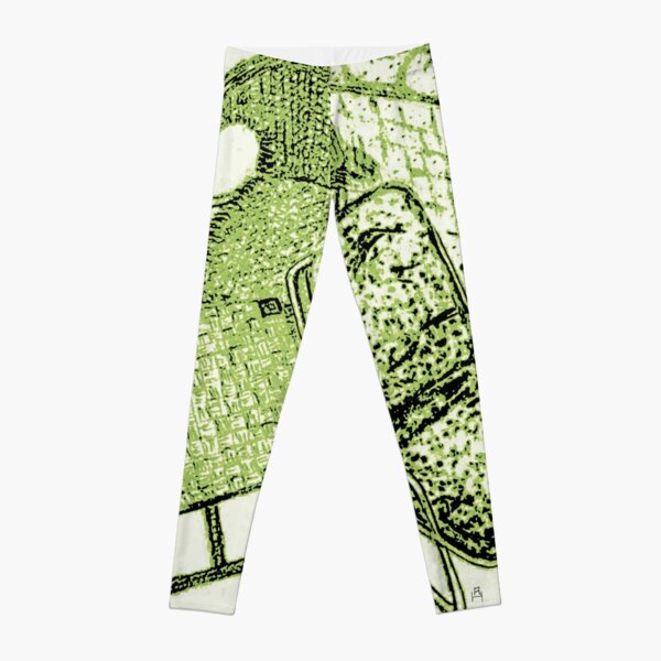 Chair Story in Bright Green Leggings